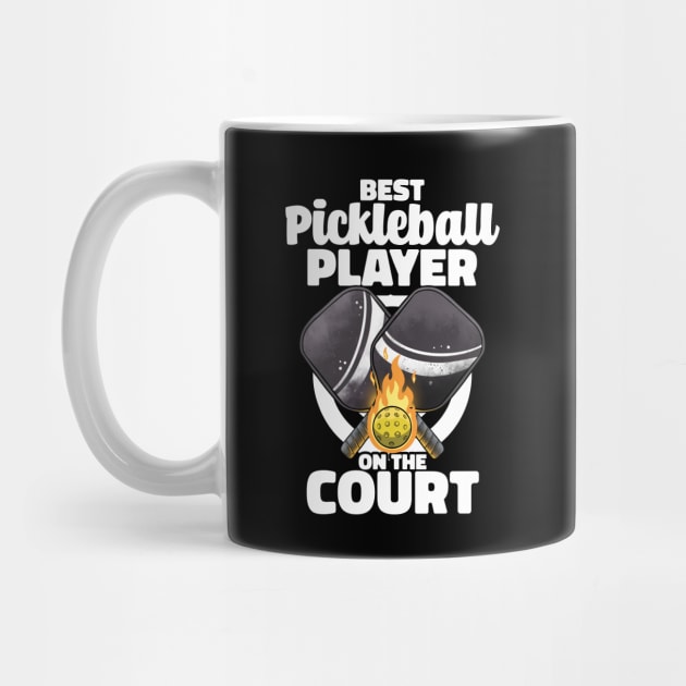 Best Pickleball Player Funny Pickleballer Lucky Pickleball by MerchBeastStudio